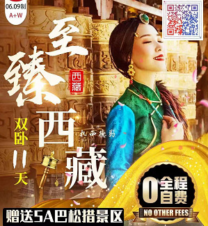 【至臻西藏】拉萨•林芝•羊卓雍措•雅鲁藏布大峡谷·巴松措双卧11天