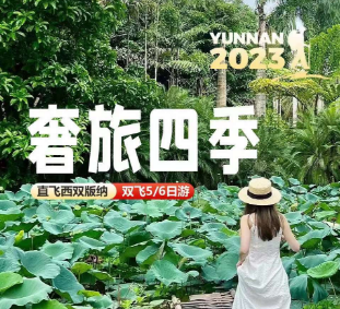 【奢旅四季】奢华直飞版纳5或6日游 1晚温德姆酒店+1晚香莲主屋度假酒店+2晚告庄泳池酒店