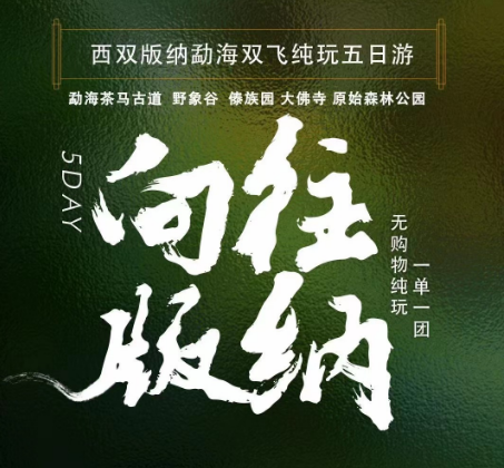 【春节】【向往的版纳】西双版纳双飞4晚5天深度游
