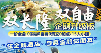 企鹅升级版--珠海广州双长隆双自由纯玩亲子双飞5日游