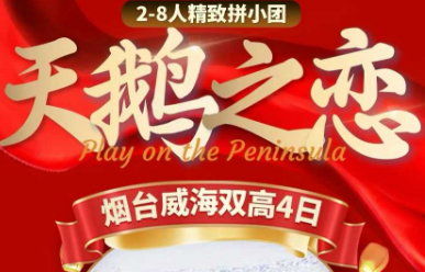 【冬日限定】追天鹅·赏雪·泡温泉——烟台威海4日之旅