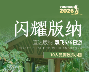 【闪耀版纳】直飞西双版纳5或6日游   超值赠送傣装换装秀/赠送花漾下午茶
