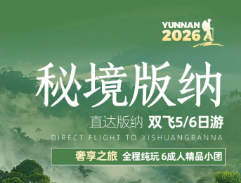 【秘境版纳】版纳9成人小包团 5/6日游 连住5钻酒店