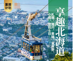 【4-9人小包团】享趣北海道6日纯玩游 升级函馆1晚