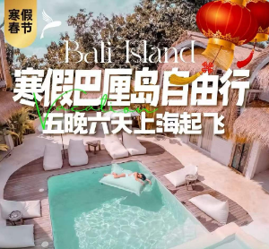 【2月寒假】巴厘岛五晚六天自由行