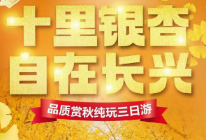 【十里银杏 自在长兴】太极洞 + 长兴八都岕十里银杏长廊+唐朝十二坊+ 农贸市场+南浔古镇 长兴品质纯玩三日