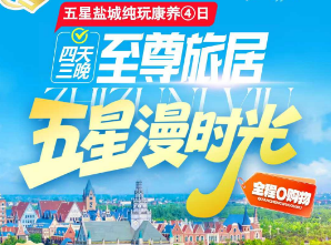 <至尊旅居·五星漫时光>盐城欧洲风情街-无限次畅游荷兰花海-新丰文体公园-920街区-安丰古镇五星纯玩康养四日
