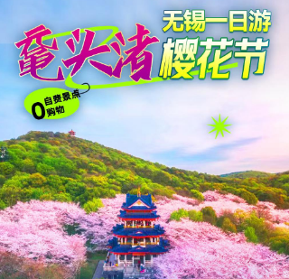 <无锡樱花节鼋头渚1日游>船游太湖·登三山仙岛 纯玩